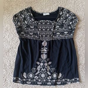 Cato short/cap sleeve top blouse